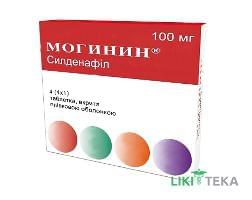Могинин таблетки, в / плел. обол., по 100 мг №4 (4х1)