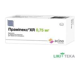 Праміпекс XR таблетки прол./д. по 0,75 мг №30 (10х3)