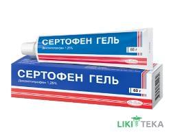 Сертофен гель 12,5 мг/г 60 г туба №1