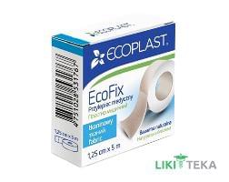 Пластир Екопласт Екофікс (Ecoplast Ecofix) тканий 1,25 х 500 см паперова упаковка №1