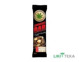 Батончик-Мюслі Cannabis Bar (Канабіс Бар) фундук, насіння канабісу, 40 г