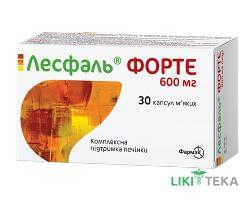 Лесфаль Форте капсули 600 мг №30