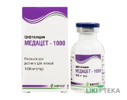 Медацет-1000 порошок д/приг. р-ну д/ін. по 1000 мг у флак. №1
