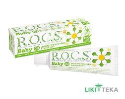 Зубна паста для дітей Рокс Бебі (R.O.C.S. Baby) Нежній догляд Запашна ромашка 45 г №1