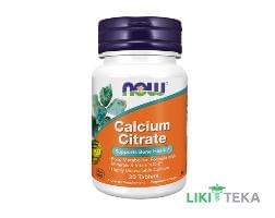 NOW Calcium Citrate (Кальцію цитрат) табл. фл. №30