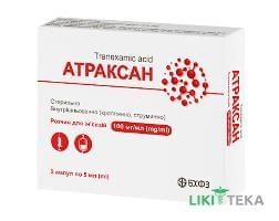 Атраксан раствор д / ин. 100 мг / мл 5 мл №5 в амп.