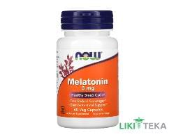 NOW Melatonin (Мелатонін) капс. 3 мг фл. №60