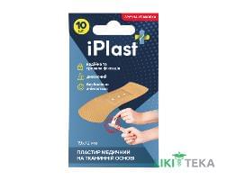 Пластырь бактерицидный iPlast (АйПласт) 1,9 см х 7,2 см, на ткан. основе №10