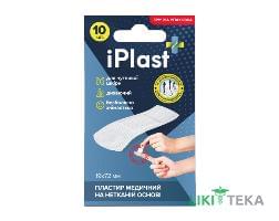 Пластырь бактерицидный iPlast (АйПласт) 1,9 см х 7,2 см, на неткан. основе №10