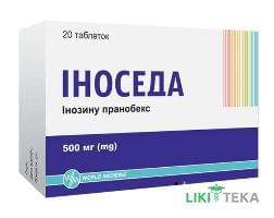 Іноседа таблетки по 500 мг №20 (10х2)