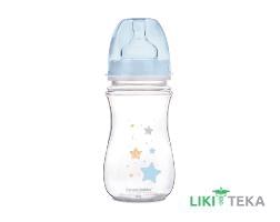 Пляшечка Canpol Babies (Канпол Бебіс) 35/217 антиколікова EasyStart Newborn baby, з широким отвором , блакитна 240 мл