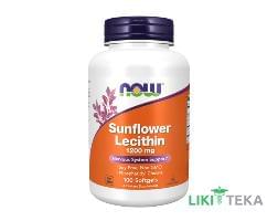 NOW Sunflower Lecithin (Соняшниковий Лецитин) капсули по 1200 мг №100
