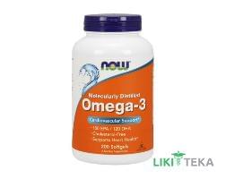 NOW Omega-3 (Омега-3) капс. м`які 1000 мг №200