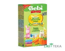 Каша Молочная Bebi Premium (Беби Премиум) Злаки с тыквой и морковкой с 6 месяцев, 200г