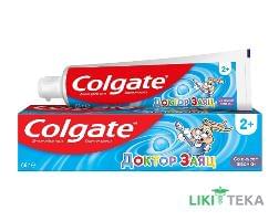Детская гелевая зубная паста Колгейт (Colgate) Доктор Заяц со вкусом жевательной резинки, 50 мл