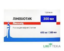Линебиотик розчин д/інф., 2 мг/мл по 300 мл у флак. №1