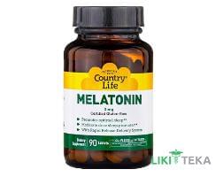 Кантрі Лайф (Country Life) Мелатонін таблетки по 3 мг №90