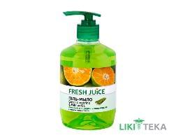 Фреш Джус (Fresh Juice) жидкое Гель-мыло Зеленый мандарин-пальмароза 460 мл