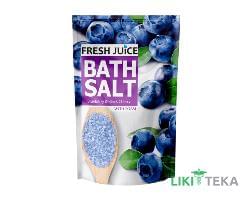 Фреш Джус (Fresh Juice) Соль для ванн с пеной Черника-Черешня дой-пак 500 г