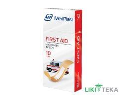 Набір пластирів MedPlast (МедПласт) First Aid 19 мм х 72 мм на бавовняній основі №10