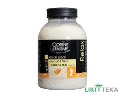Корин Де Фарм (Corine De Farme) Соль морская для ванн Мед и молоко 1,3 кг