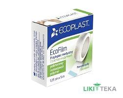Пластырь Экопласт ЭкоФилм (Ecoplast EcoFilm) на полимерной основе, водостойкий 1,25 см x 5 м, бум. уп.