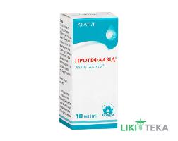 Протефлазід краплі по 10 мл у флак.