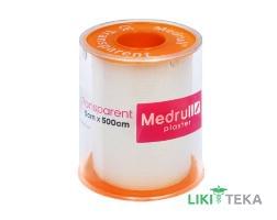 Пластырь медицинский Медрулл Транспарент (Medrull Transparent) 5 см х 500 см, на нетканой основе, катушка