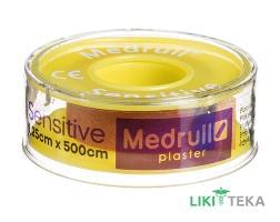 Пластир медичний Медрулл Сенситів (Medrull Sensitive) 1,25 см х 500 см, на нетканій основі, котушка