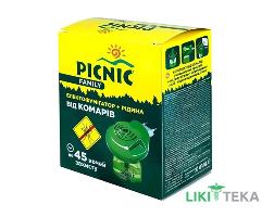 Пікнік (Picnic) Фемілі Електрофумігатор від Комарів + рідина 30 мл (45 ночей)