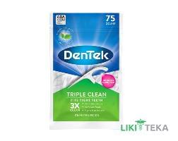 ДенТек (DenTek) Флос-зубочистки Потрійне очищення №75