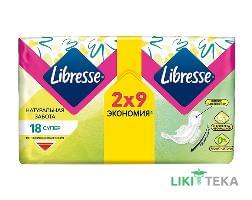 Гігієнічні прокладки Libresse natural care ultra super 18 шт
