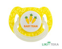 Пустышка латексная Baby Team (Беби Тим) 3225 вишнеобразной формы с колпачком, от 6 мес. 1 шт