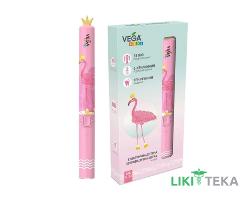 Электрическая зубная щетка Vega (Вега) Kids VK-500P звуковая детская, розовая