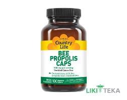 Кантрі Лайф (Country Life) Бджолиний прополіс (Bee Propolis) капс. 500 мг №100