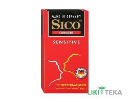 Презервативи Sico (Сіко) Sensitive контурні анатомічної форми №12