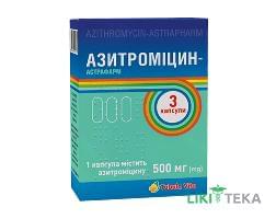 Азитроміцин Tabula Vita капсули по 500 мг №3 (3х1)