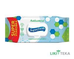 Салфетки Влажные Super Fresh антибактериальные с клапаном №120
