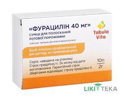Фурацилін 40 Tabula Vita (Табула Віта) саше по 2 г №10