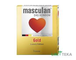 Презервативи Masculan (Маскулан) Gold золотого кольору №3