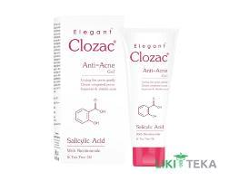 Clozac (Клозак) Гель для лица анти-акне противоугревый и антибактериальный 50 г
