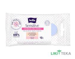 Серветки вологі Bella (Белла) Sensitive для інтимної гігієни №10