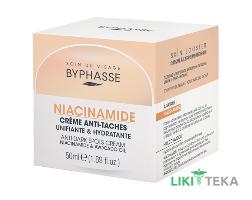 Byphasse (Біфаз) Крем для обличчя зволожуючий проти пігментних плям з ніацинамідом та олією авокадо 50 мл
