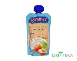 Пюре дитяче Карапуз яблуко, персик з мультизлаковою кашою 110 г