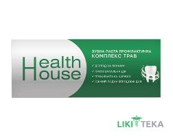 Зубна паста Health House Комплекс трав профілактична, 130 г