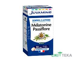 Juvamine (Жувамин) Мелатонин и пассифлора 3 действия для сна таблетки №30