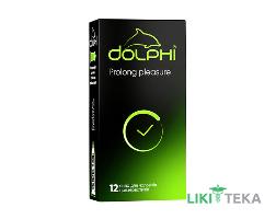 Презервативи Dolphi Prolong pleasure (Долфі Пролонг плеасур) анатомічні з анестетиком, 12 шт