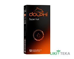 Презервативи Dolphi Super Hot (Долфі Супер Хот) з крапками та ребрами з зігріваючим ефектом №12