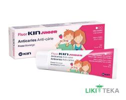 Кін (Kin) Fluor Junior Гель для зубів дитячий 6-12 років проти карієсу полуниця 75 мл