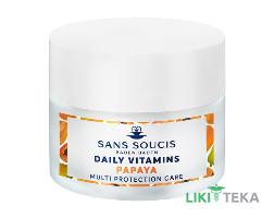 Сан Сусі (Sans Soucis) Крем-догляд для обличчя Daily Vitamins мультизахисний Папайя для нормальної сухої шкіри 50 мл
